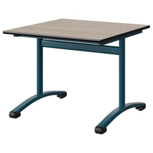 TABLE MALIBU 80X80 T4 DL STRA ANTIB ACACIA/NOIR BLEU 5025