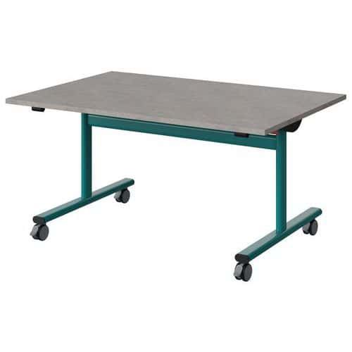 TABLE MALIBU RAB. 120X80 T3 DL STRA ABS BÉTON F186/BLEU 5018