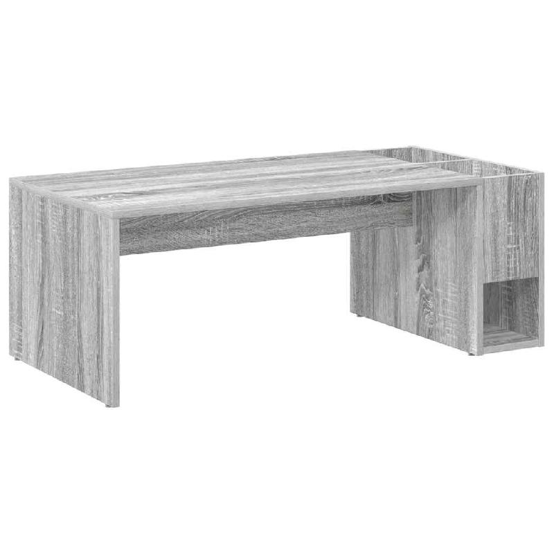 VidaXL Table basse Gris Sonoma 101,5 x 50 x 37 cm Bois d'ingénierie Modèle Helios Extensible - 891197_0