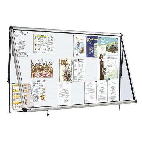 VITRINE D'AFFICHAGE EXTÉRIEUR PORTE RELEVA FD TÔLE 995 X 1575 CM ALU - ULMANN