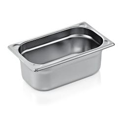 Bac GN 1/4 en Acier au nickel-chrome 2,8 L H 100 mm Was Germany - multi-matériau 7614 100_0