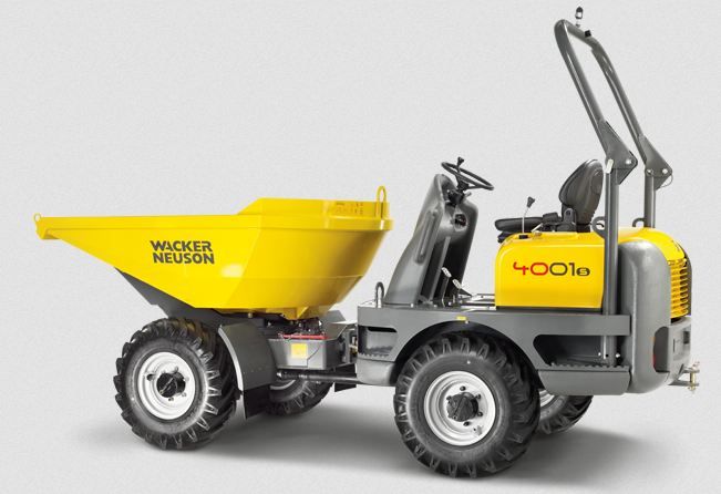 4001 mini-dumper sur pneu - wacker neuson - 4000 kg_0