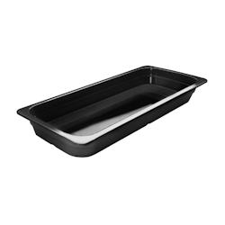Bac Gastro GN 2/4 Noir Mélamine - Profondeur 65 mm - 4,5 L - Lacor - noir 66765J_0