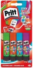 BÂTON DE COLLE FUN COLORS, CARTE BLISTER DE 4 - LOT DE 4