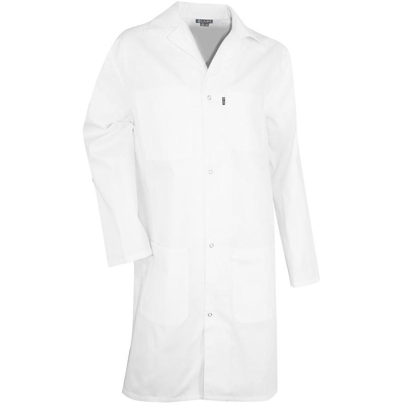 Kumars Blouse de laboratoire unisexe en coton et polyester avec poches Taille L
