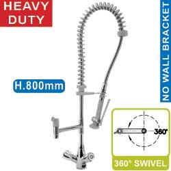 Douchette acier inox avec robinet mélangeur 'heavy-duty' - sortie monotrou - modèle CW4088/HD_0