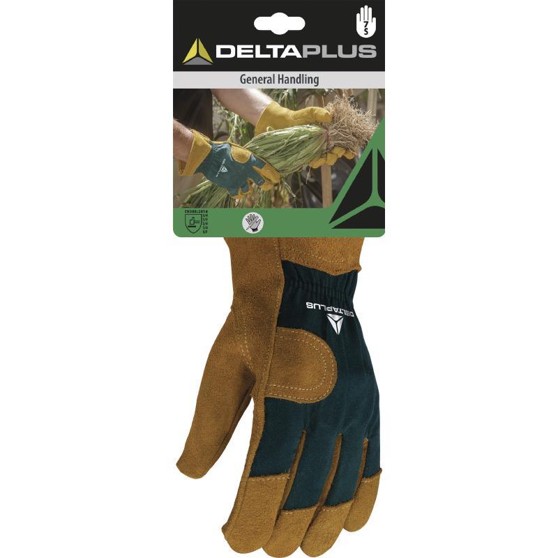 Gants de manutention - croûte de bovin / dos toile polyester - DPCT502_0