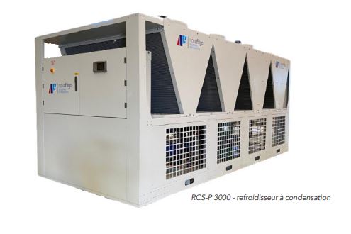 Groupe froid centralisé à condensation conçu pour produire de l'eau réfrigérée pour le refroidissement d'installations industrielles - RCS - P_0