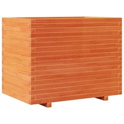 Helloshop26 - Jardinière bac lit surélevé plantes fleurs terrasse jardin cire 90 x 60 x 72 cm bois de pin massif marron 02_0038525 - 3000217718023_0