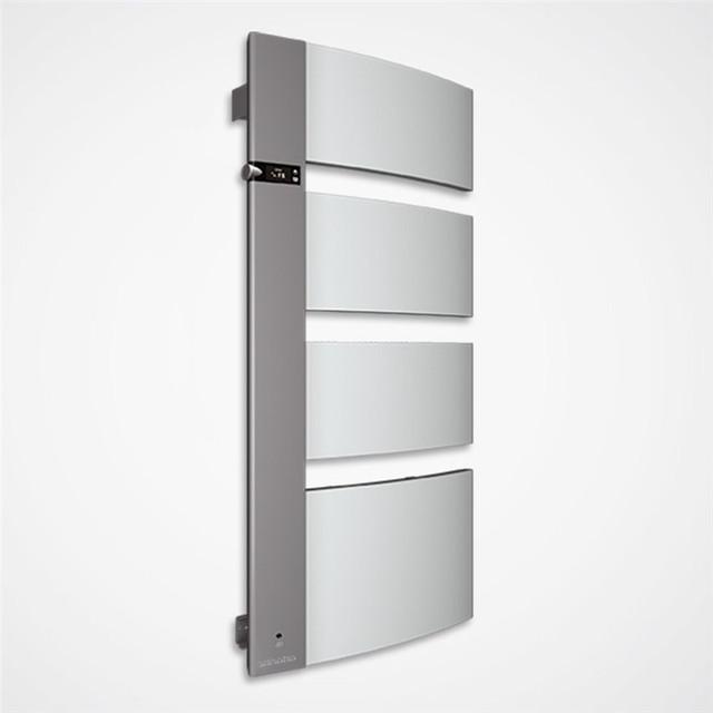 Radiateur sèche-serviettes Sensium mât gauche 1750W blanc/gris - Atlantic - 814119_0