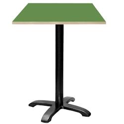 Restootab - Mange-debout 60x60cm - modèle Bazila vert chants bois - vert Bois manufacturé 3760371514885_0