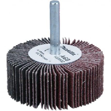 Roue à lamelles abrasives Ø queue 6mm, Grain 180, Ø 50,8mm, Longueur 25,4mm, Vitesse 15300 tr/min Makita | B-36902_0