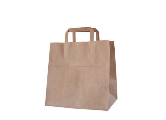 Sac cabas à emporter en papier - Bio Futura - 260 mm - PRCB2626 - solide et respectueux de l'environnement_0