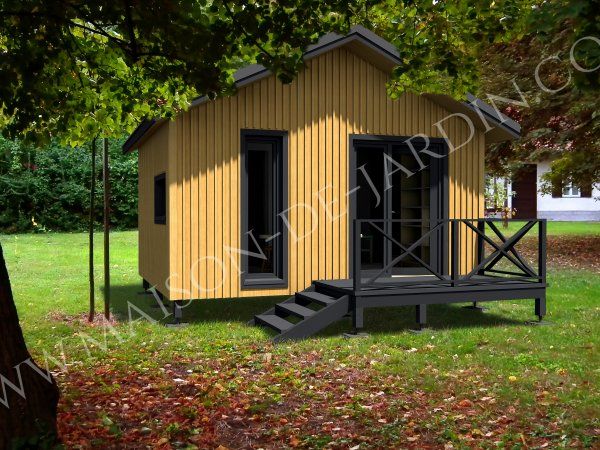 Studio de jardin - maison de jardin - avec ossature bois lyon 20 m²_0