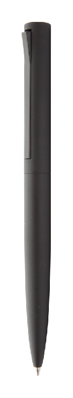 Stylo bille en aluminium - encre bleue - couleur noire - 18g_0