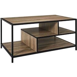 Table basse en bois et métal Edison The Home Deco Factory - noir 3664944662907_0