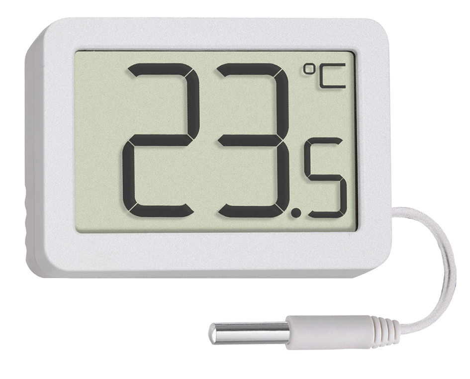 Thermomètre digital intérieur/extérieur - Sonde NTC embout inox - Aimant / Béquille - Maxi-Mini - 3062T_0