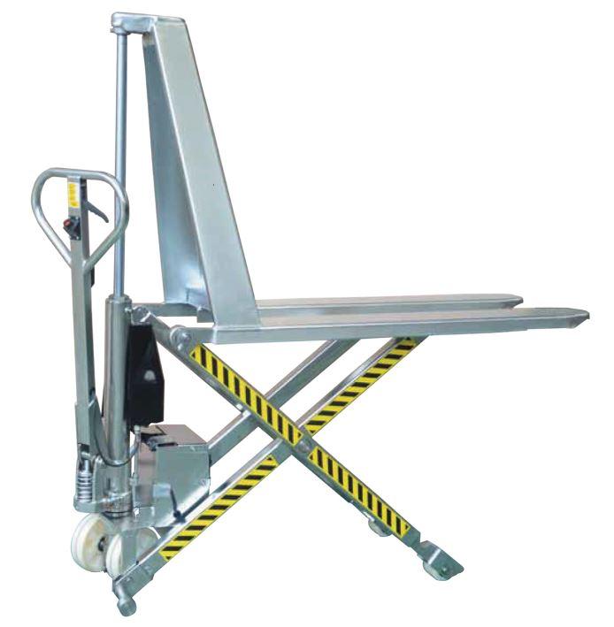 Transpalette haute levée électrique INOX ECO ACS1054EN SPP - 1000 kg - Hauteur de levage 800 mm - Batteries 12V/70Ah_0