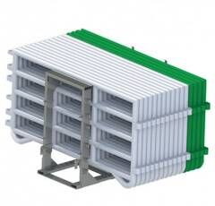 281387 - Barrière de prairie 2.20 mètres - Blanc + TRANSCORRAL - Duraplas - Polyéthylène léger et robuste_0