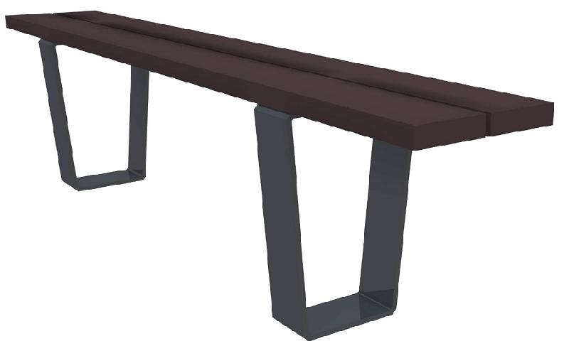 Banquette en plastique recyclé et Acier - KAPPA_0