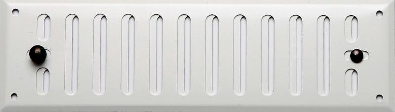 Grille d'aération en aluminium laqué - réglable - 24 x 7 cm - usage intérieur et extérieur_0