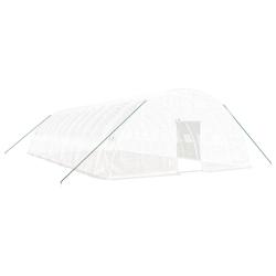 Helloshop26 - Serre tente abri plante fleur légumes avec cadre en acier 72 m² 12 x 6 x 2,85 m blanc 02_0044623 - 3000220236545_0