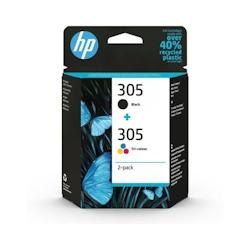 Hp 305 Pack De 2 Cartouches Dencre Noire Et Trois Couleurs Authentiques 6zd17ae - 6ZD17AE_0