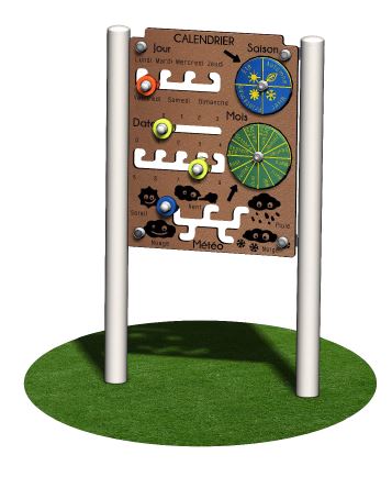 Panneau calendrier PMC01 - structures de jeux à thèmes PMR - Crea Equipements_0