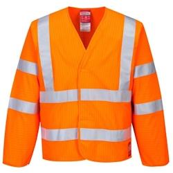 Portwest - Gilet résistant à la flamme et antistatique haute visibilité Orange Taille L-XL - L/XL orange 5036108281237_0