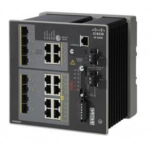 Switch ethernet durci 12 ports - Cisco Catalyst - 4 uplinks GB combo, 4 PoE+ GB administrable - Réf: IE-4000-4GC4GP4G-E_0
