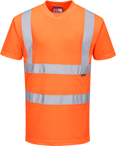T-shirt réfléchissant hi-vis orange RT23 - XS - norme RIS 3279-TOM - bandes réfléchissantes - respirant_0