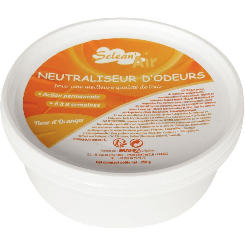 Boîte gel destructeur d'odeurs - Fleur d'oranger - Efficace 6 à 8 semaines - Surface 25m²_0