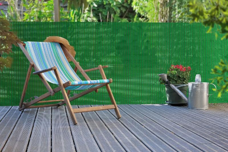 Brise-vue extrudé d'inspiration naturelle 'Panama' vert - dimensions 1,20 x 5 m_0