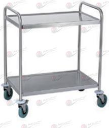 Chariot de desserte - AZ-CS00 - Tube Ø 25 mm - 2 ou 3 plateaux avec bords anti-ruissellement_0