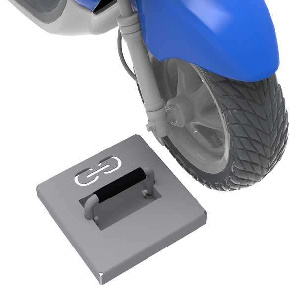 Dispositif d'arrimage pour le stationnement antivol de vélo et scooter - FalcoLoop_0