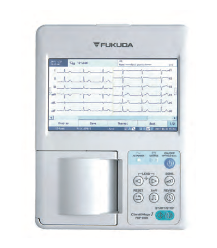 ECG Cardimax® FCP-8100 - électrocardiographe portable 3 pistes avec écran 7 pouces et interprétation automatique_0