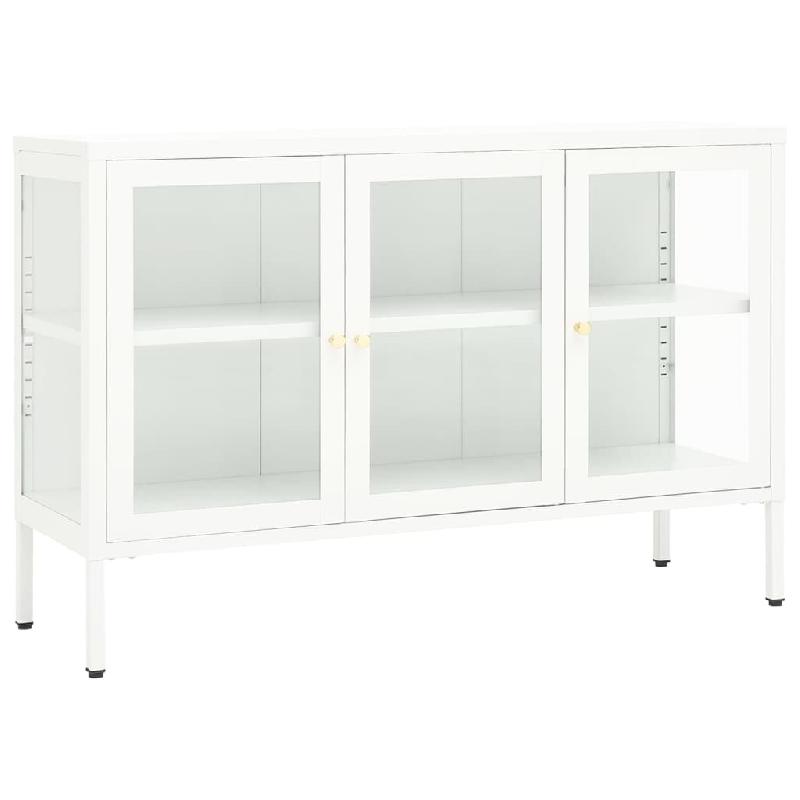 Helloshop26 - Buffet bahut commode armoire meuble de rangement organisateur cuisine salle de séjour salon 105 x 35 x 70 cm acier et 02_0030192 - 3000_0