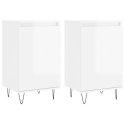 Helloshop26 - Buffet bahut commode armoire meuble de rangement organisateur cuisine salle de séjour salons lot de 2 brillant 40 x 35 02_0036704 - 300_0