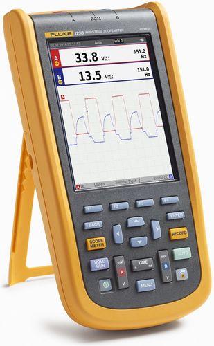 Oscilloscope portatif Fluke FLU123B - écran couleur, 2 voies, 20MHz, 750Vrms, Fluke Connect_0