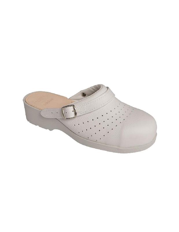 Paire de sabots cuir Gildas avec embout métallique - SBGDCRBC-SN10_0