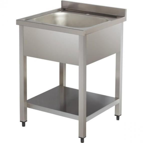 Plonge simple - Sans égouttoir - 70x60x95cm - Acier inoxydable - Référence SKY-THSTR76BM1_0
