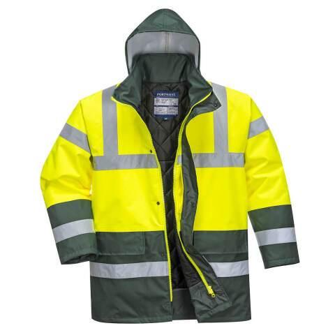 PORTWEST S466 PARKA HV BICOLORE JAUNE/VERT - TAILLE L