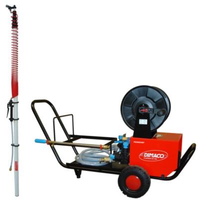 Pulvérisateur Dimaco - Pression 20 bar - Débit 19 l/min - Flexible 25 m - Lance télescopique 2-6 m et lance 600 mm_0