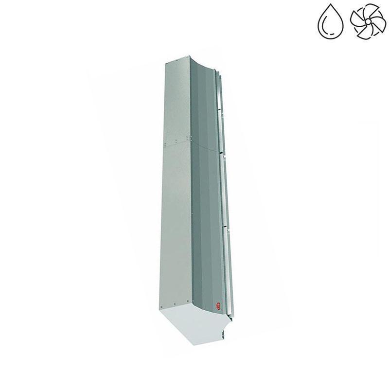 Rideau d'air industriel à eau chaude - horizontal ou vertical - Frico AGIH6030WL pour grandes portes_0