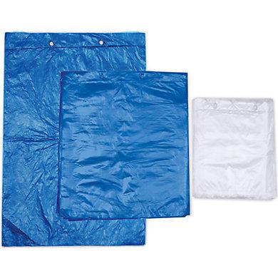 Sac plastique plat économique liassé 35 x 50 cm - PEHD avec trous de suspension - Liasse de 100 sacs_0