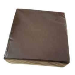 Serviettes de table airlaid - marron chocolat  - 40 x 40 cm - x 60 - DSTOCK60 - 03701431316759_0