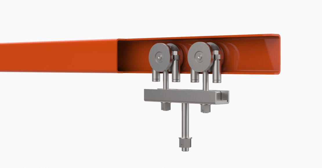 250.000 - Convoyeur aérien monorail RTB - Railtechniek Van Herwijnen - Taille du profil : 80x100mm - Charge : 1000kg/m_0