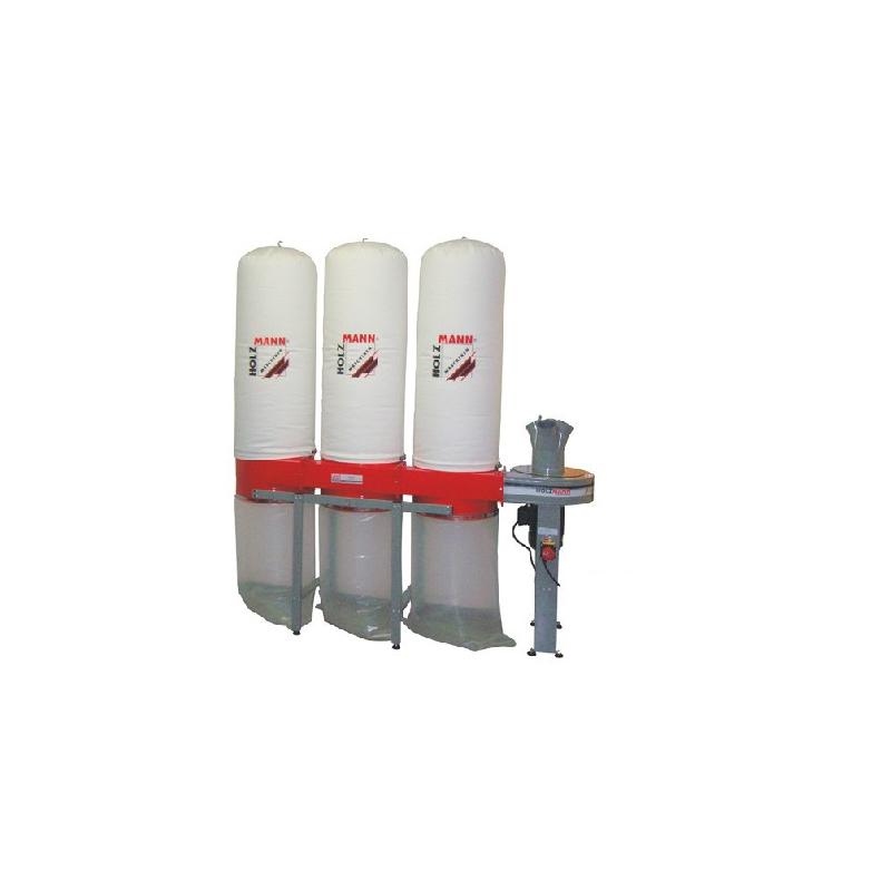 Aspirateur à copeaux de bois - 3 x 160 L - 400 V - 3700 W - ABS4560 - Holzmann_0
