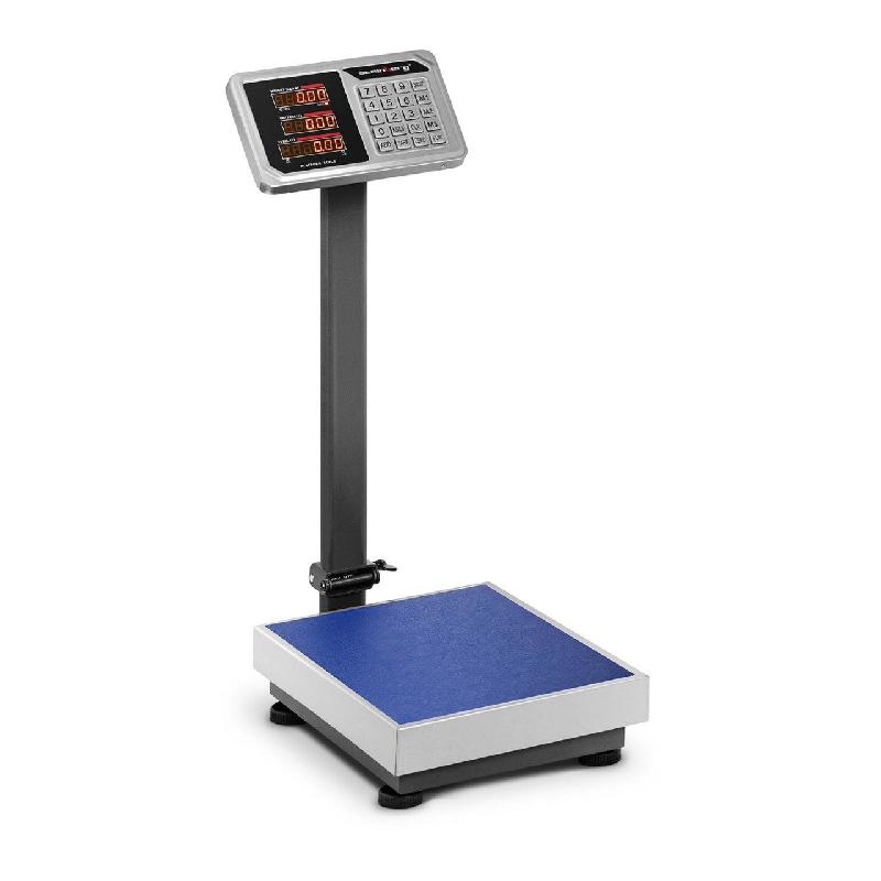 BALANCE PLATE-FORME PROFESSIONNELLE INDUSTRIELLE - 100 KG / 20 G - 30 X 40 CM - ACIER INOXYDABLE 14_0000633_0