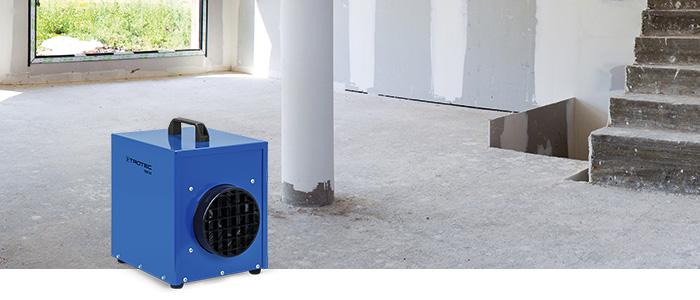 Chauffage électrique TDE 25 - robuste, réglable 3 vitesses, idéal pour chantiers et locations_0